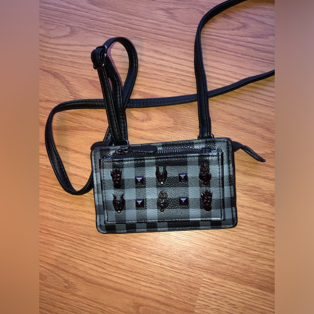 Disney Parks Boutique Villains Checkered Crossbody Bag